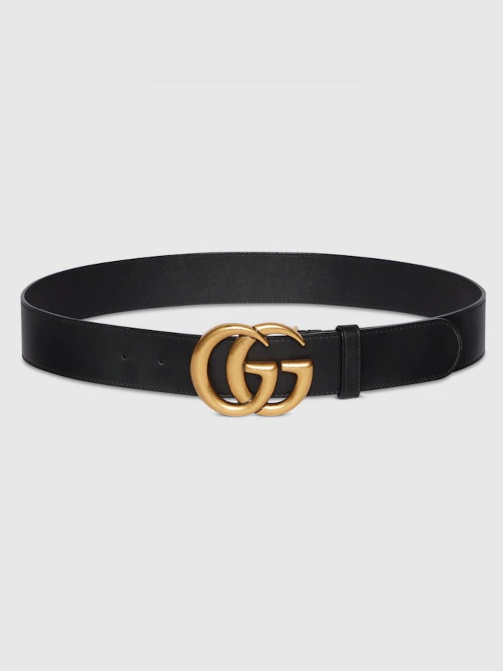 Iconic Brandless GG Marmont-Style Leather Belt